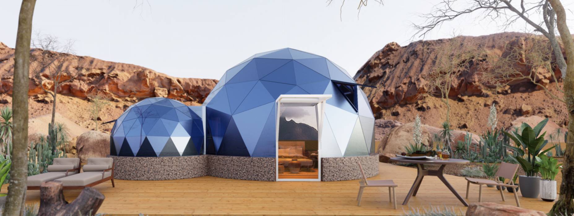 通山县球形智能光伏玻璃星空房